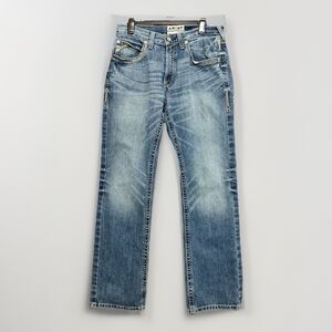 Ariat M5 Ridgeline Jeans Gambler Mens  Straight Fit Leg 32X34 Stitching